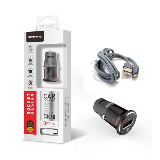 صورة شاحن سيارة مع توصيلة تلفون جلكسي C304Q S4 SMART TECH