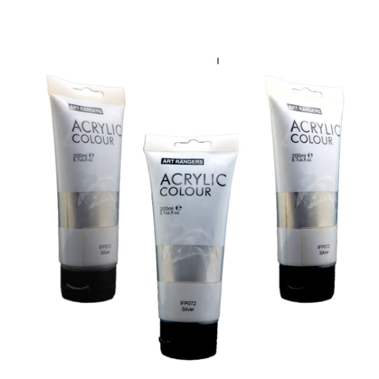 صورة الوان اكريليك 200 مل فضي FEA200-072 Magi-Wap