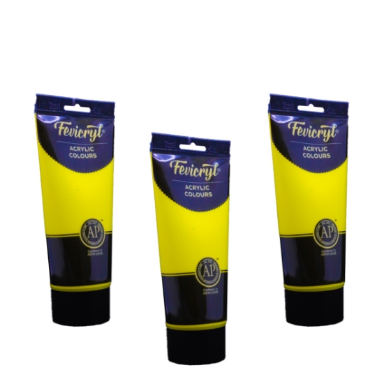 صورة الوان اكريليك 200 مل اصفر ليموني LEMON YELLOW