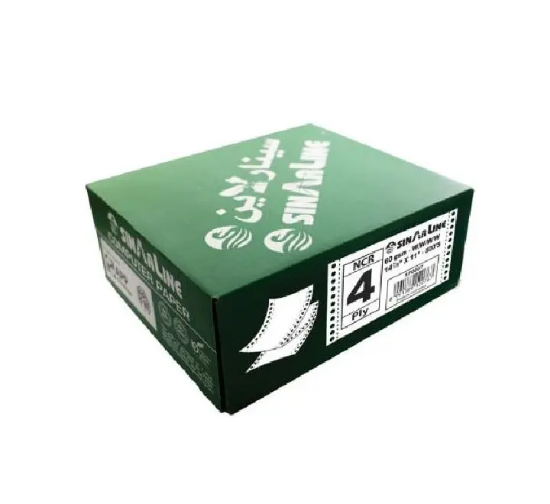 صورة ورق كمبيوتر اصل وثلاث صور صافي  صغير ملون سينارلاين   Sinarline Small Color Computer Paper 4 Copies