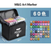 صورة طقم 60 لون اقلام رسم ماركر جهتين APMV1415