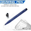صورة اقلام تحبير ورسم خرائط 1.2 ملم اسود SWN-DR-08-B