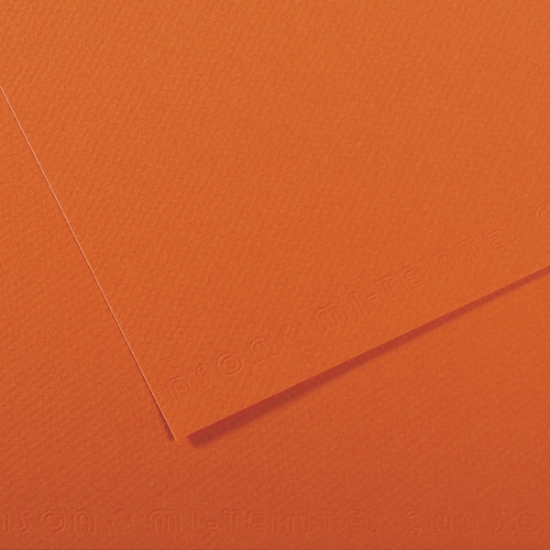 صورة ورق رسم محبب برتقالي غامق 220 جرام FOLIA-70×50