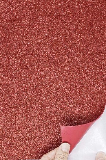 صورة ورق فوم اسفنجي لاصق لماع 2 ملم احمر A4 الذكي