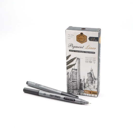 صورة أقلام رسم خرائط 0.2ملم اسود NO.17-11-45