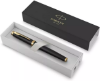 صورة قلم حبر  فاخر  اطار ذهبي و اسود(باركر) Parker IM Fountain Pen, Black Lacquer Gold Trim, Medium Nib 1931653M