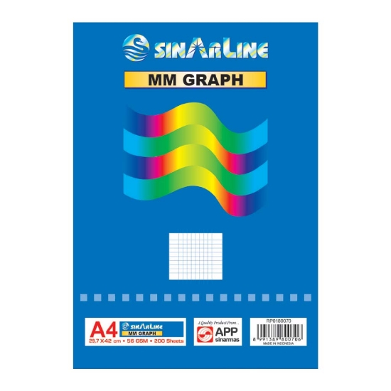 صورة دفاتر رسم بياني 50 ورقة A4 سينار لاين PD06035