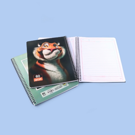 صورة دفاتر مدرسي أبو جر غلاف بلاستيك  عربي 60ورقة الجيل 