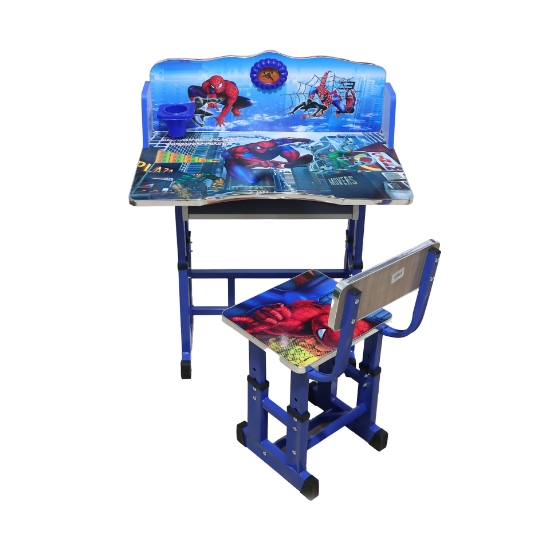 Picture of طاولة اطفال مع الكرسي صور سبيدر مان لون ازرق A-132