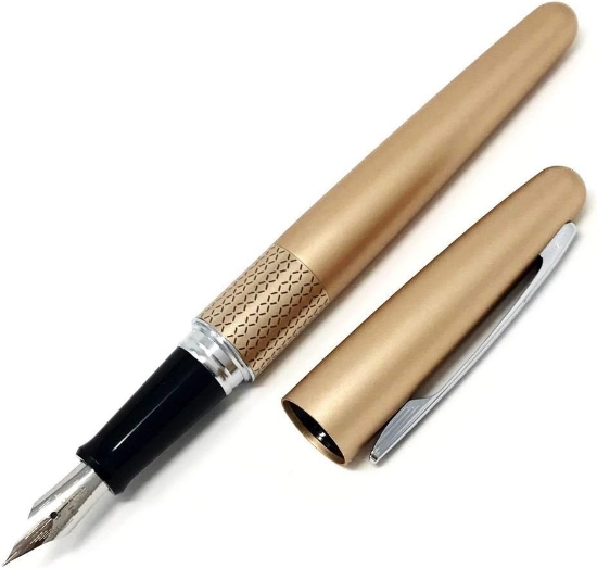 صورة قلم حبر معدني اطار ذهبي بايلوت PILOT FPMR3MFL+Z-CS-MR2-S1	