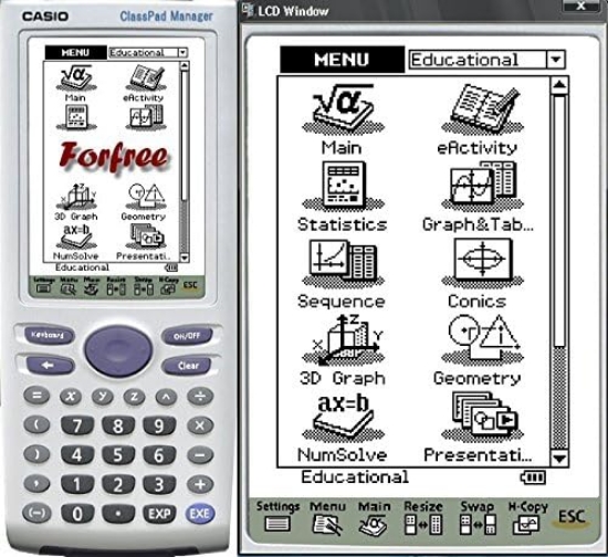صورة الة حاسبة بخاصية الرسم البياني مزودة بشاشة تعمل باللمس من كاسيو، CLASSPAD330 Casio