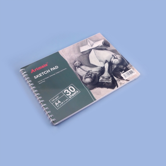 صورة كراسات رسم اسكتش 160 جرام 30 ورقة ARTMATE-HSSK-A4