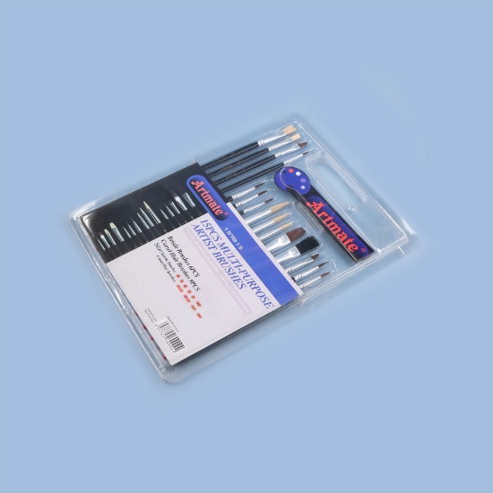 صورة طقم 15 فرشاة رسم مقاسات واشكال متنوعة ARTMATE-15-1578