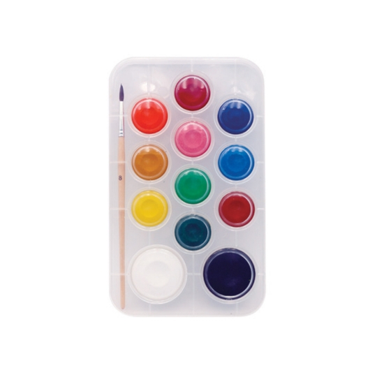 صورة طقم 10 الوان مائي اقراص مع الفرشاة_ARTMATE_A2FB12S-1