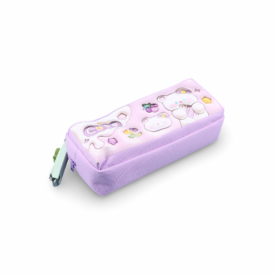 صورة مقالم قماش بناتي جيبين مع قلامة اظافر في باكت AAC024-7-7-NO-78018