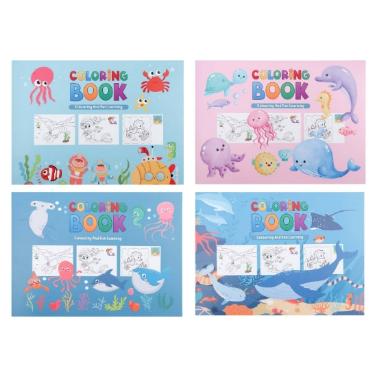 صورة دفاتر تلوين احياء بحرية وسط TS12390-A4-1-4