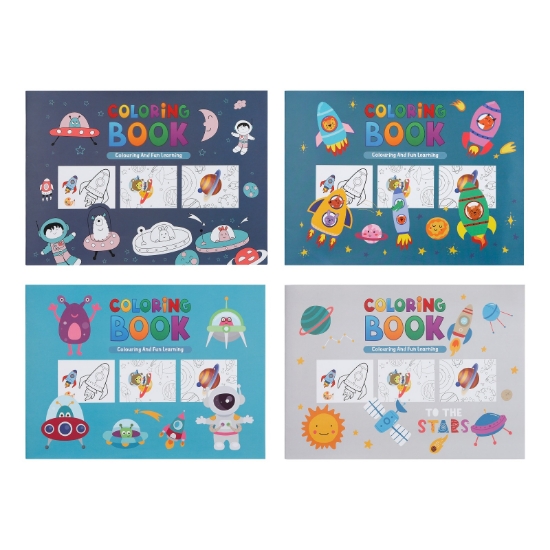 صورة دفاتر تلوين حيوانات الفضاء صغير TS12391-A5-1-4