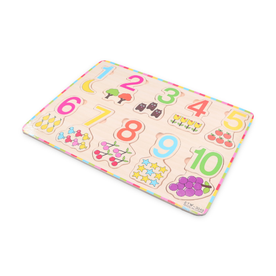 صورة وسائل تعليمي 22×30خشب ارقام انجليزي مع الصورAAG-09-18