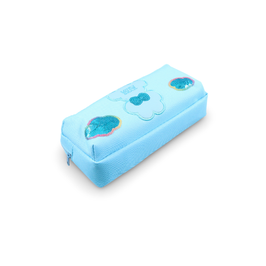 صورة مقالم قماش بناتي جيبين دب مطرز لماع في باكت AAC024-7-5-NO-6863-LOVELY BEAR