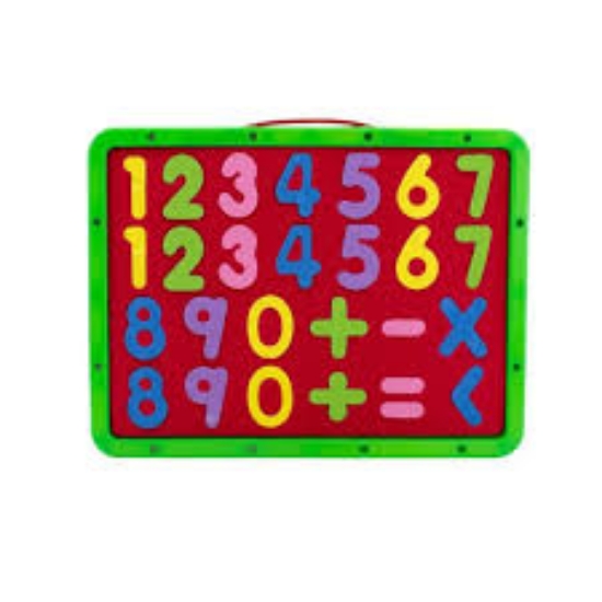 صورة سبورة اطفال بيضاء ووجه ارقام انجليزي AAC024-7-112-5110B