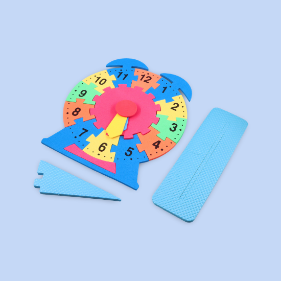 صورة وسائل تعليمية اسفنجي شكل ساعة جرس تركيب AAC023-9-81