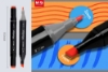 صورة طقم 80 لون اقلام رسم ماركر جهتين APMV1416