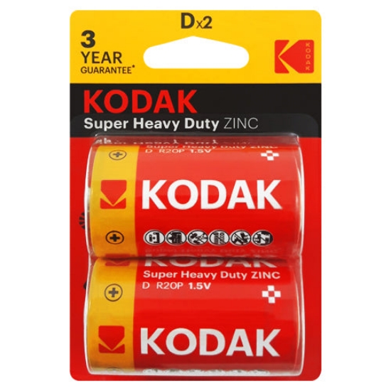 صورة طقم بطاريات كوداك كبير احمر KODAK SUPER R20-CAT30946385 الطقم =2ح