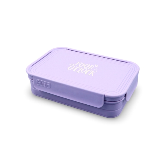 صورة طقم حافظة طعام 2قطع ستيل ملبس بلاستيك ممتاز -STEEL LUNCH BOX