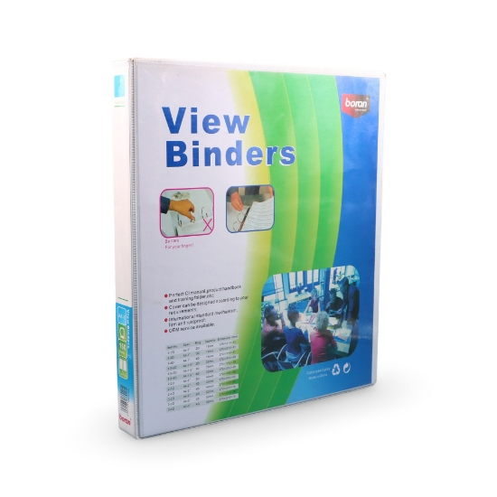 صورة ملفات2حلق  1هـ أبيض بلاستيك AAC023-9-126-A4-2D 1 inche