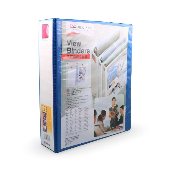 صورة ملفات بلاستيك 3حلق50MM أزرق 2هنش  A235-COMIX-A4