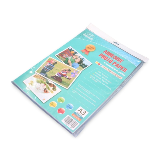 صورة ورق طابعات جلوسي لاصق 135جرام50ورقة الذكي A3