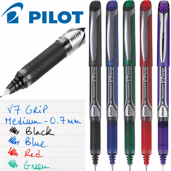 صورة أقلام سائل بايلوت  PILOT (BXGPN)HI-TECPOINT  GRIP 0.7