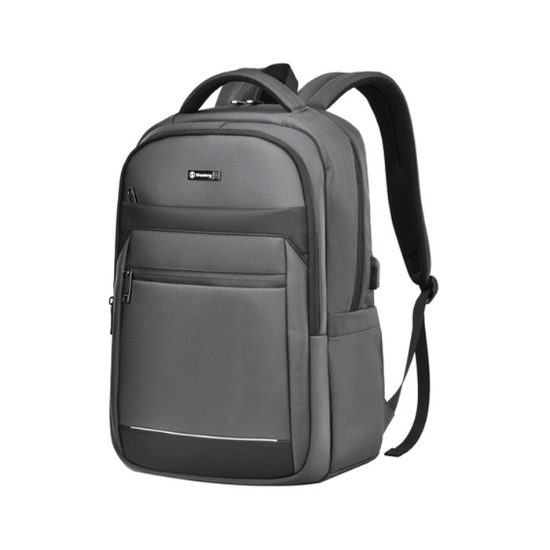 صورة شنطات ظهر لاب توب مع منفذ USB رمادي ممتاز SL1074