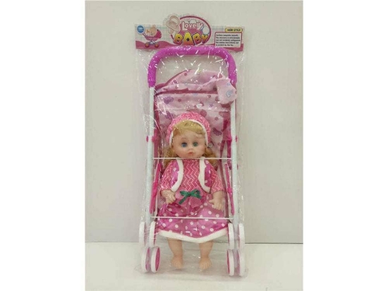 صورة عرائس 18" مع العربة NO.6666-32