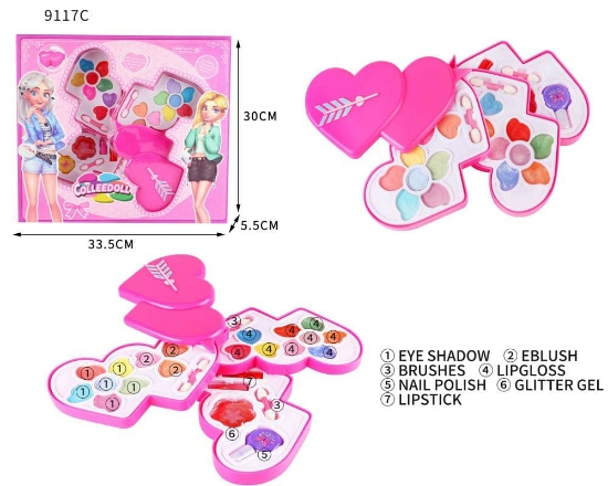 صورة مكياج شكل قلبين 3 دور NO.9117C