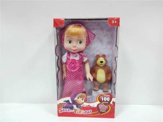 صورة عرائس ماشا 14" والدب NO.9988