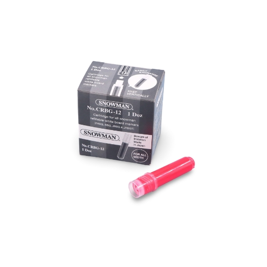 صورة غيار اقلام سبورة أحمر سنومان SNOWMAN  CRBG-12 (درزن)