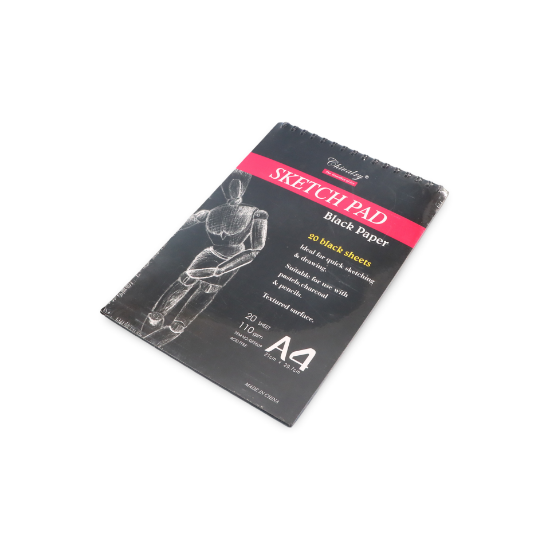 صورة كراسات رسم 110جرام  20ورقة اسود AAG021-11-96-QS5509- A4
