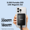 صورة هارد   2000MB Lexar SL500 High Performance Portable SSD 1TB with Magnetic Set Mag Attach | eBay