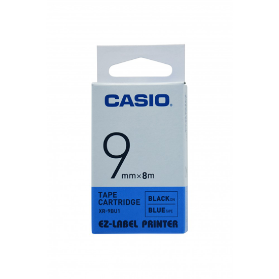 Picture of ليبل طابعة كاسيو وكالة XR-9BU1 BLACK INK BLUE 9mm