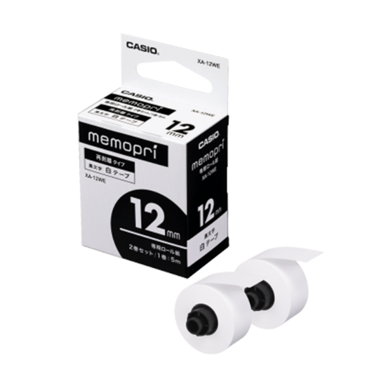 Picture of ليبل طابعة لابيمو كاسيو وكالة XA-12WE 1 BLACK ON WHITE