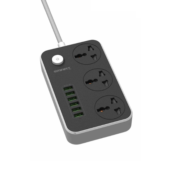 Picture of توصيلة كهرباء 3فتحات مع  SC3604 SMART TECH-6USB