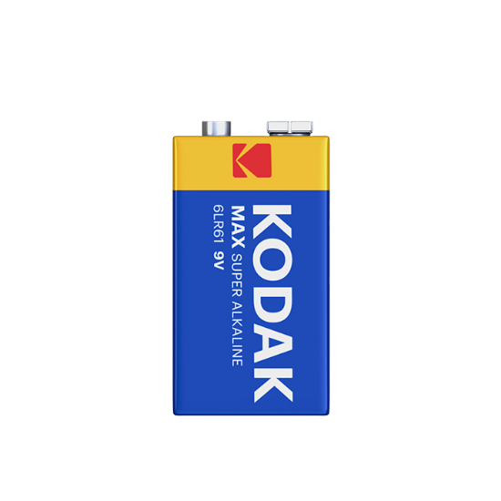 صورة بطاريات كوداك 9فولت ازرق KODAK ALKALINE 6LR61-9V-CAT30952850