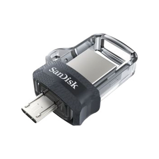صورة فلاش دسك مدخلين  SANDiSK Ultra  DUaI Drive m3.0 128GB