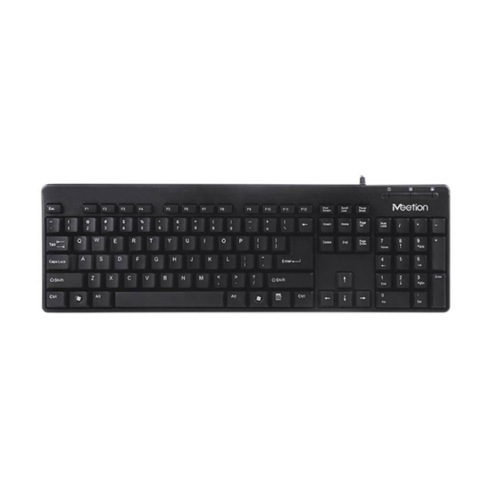 صورة كيبورد عربي وانجليزي مدخل ممتاز ميتشن  MEETION USB-keyboard AK100