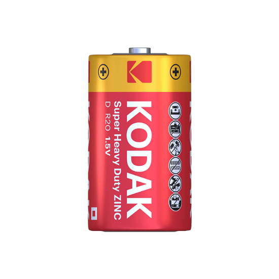 صورة طقم بطاريات كوداك كبير احمر KODAK SUPER R20-CAT30946385 الطقم =2ح