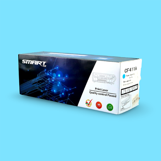 Picture of حبر طابعة ليزر ازرق SMART TECH-HP-CF411A Cyan  Sal 410A
