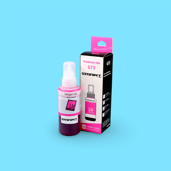 Picture of علبة حبر تعبئة ابسون احمر فاتح باكت INK 673 100ML LM SMART