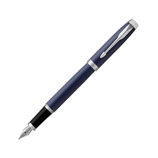 صورة قلم حبر  فاحر فضي اطار ازرق(باركر) Parker fountain pen 1931654M  