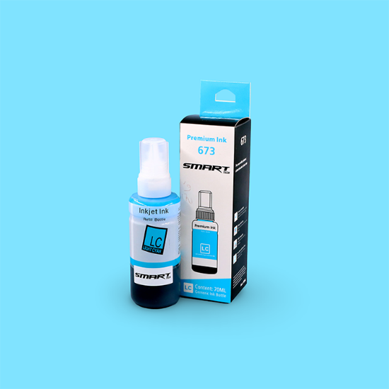 Picture of علبة حبر تعبئة ابسون ازرق فاتح  INK 673 70ML LC SMART